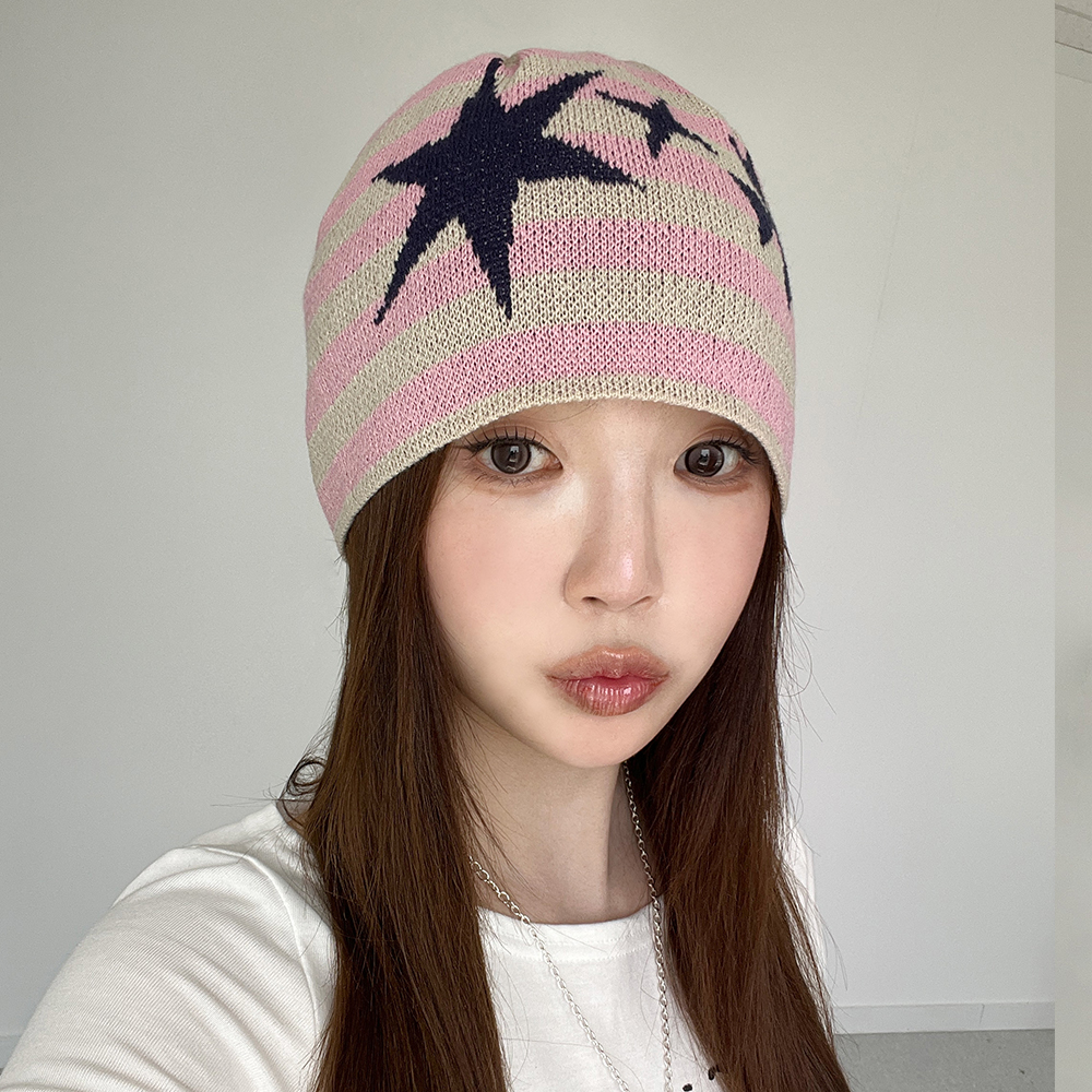 스트라이프 스타 쟈가드 비니 봄 여름 가을 - 상품 이미지