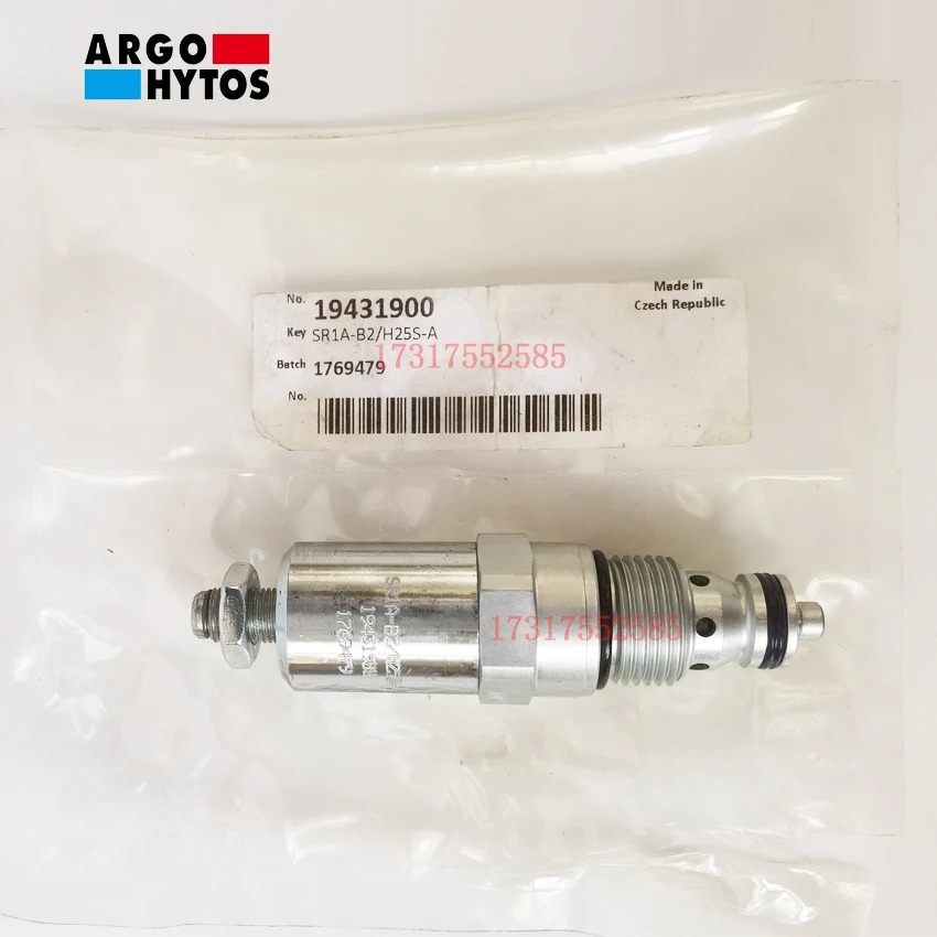 ARGO-HYTOS 릴리프 밸브 SR1A-B2 H-25S-B1 카트리지 유압 압력 선택 가능