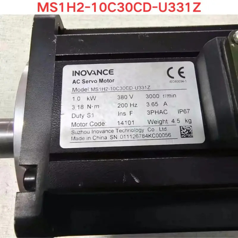 리퍼 Inovance MS1H2-10C30CD-U331Z 서보모터 1.0KW 기능 OK