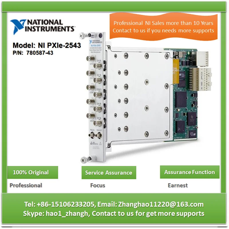NI PXI-2543 6.6GHz 듀얼 41 종단형 솔리드 스테이트 멀티플렉서듀얼 SP4T