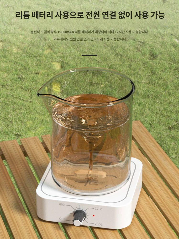 미니 교반기 자동 휴대용 혼합기 주방 도구 베이킹 액체 장비 장치 속도 믹서기 자석 - 상세 이미지 4
