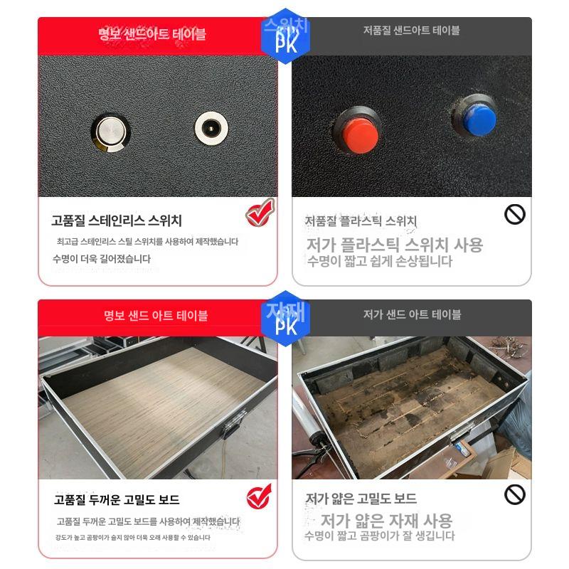 샌드아트 라이트박스 조명 LED 탁상형 모래그림 전문가용 매직보드 공연용 - 상세 이미지 2