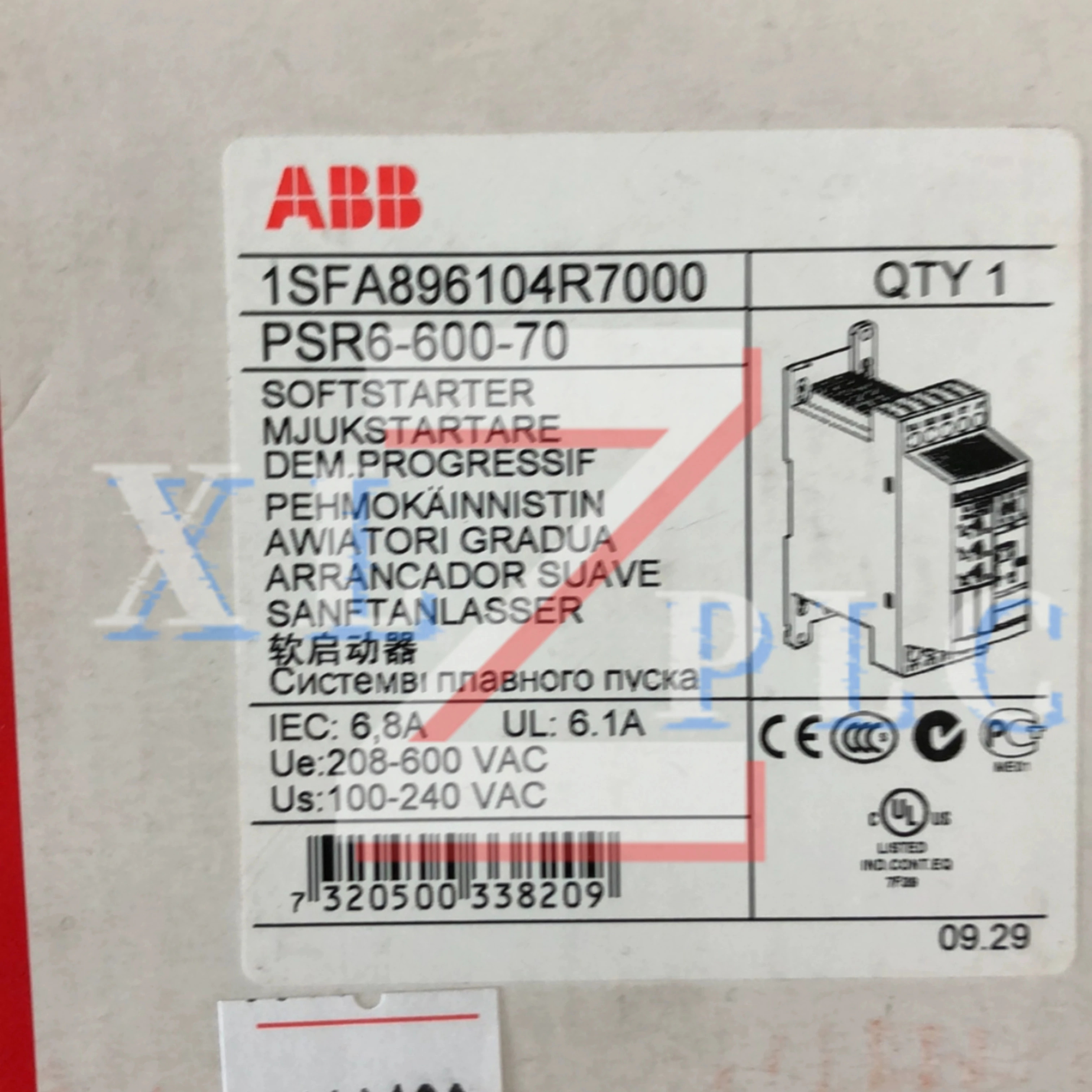 오리지널 소프트 스타터 PSR3-600-701.5KW PSR6-600-703KW PSR9-600-704KW PSR12-600-705.5KW