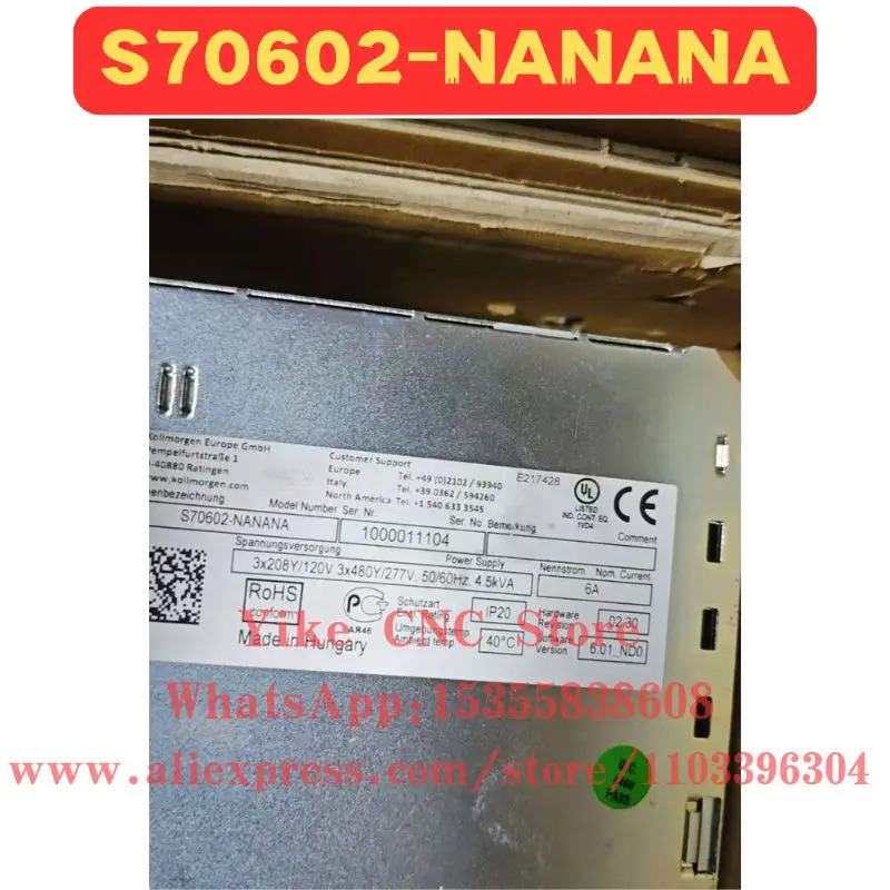 오리지널 S70602-NANANA 서보 드라이브