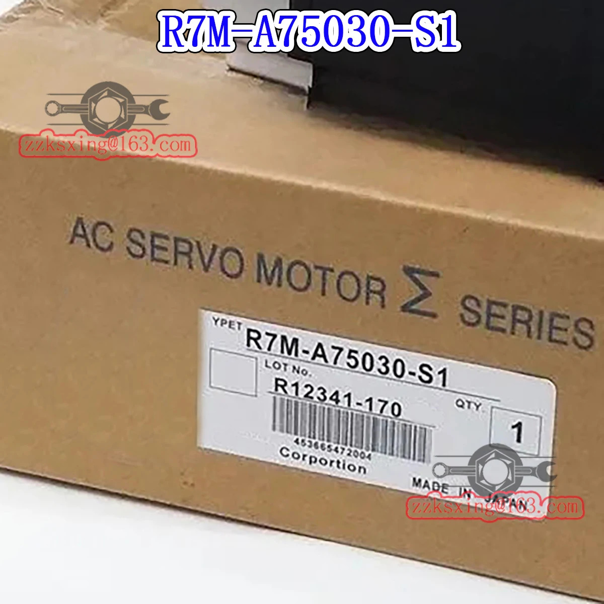 오리지널 AC 서보모터 신 R7M-A75030-S1