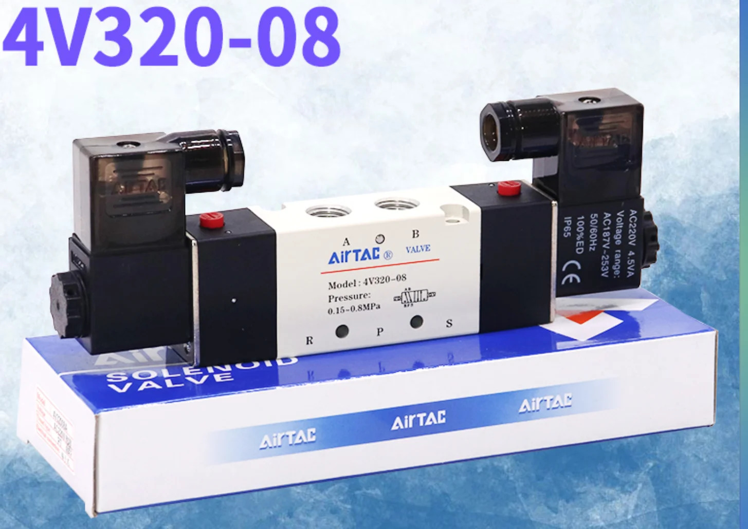 AirTAC 솔레노이드 밸브 신 4V320-08-A AC220V