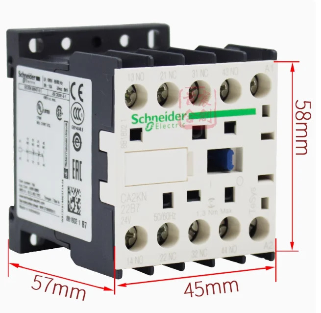 SCHNEIDER AC 접촉기 릴레이 CA2KN22B7 CA2KN31B7 코일 전압 24V