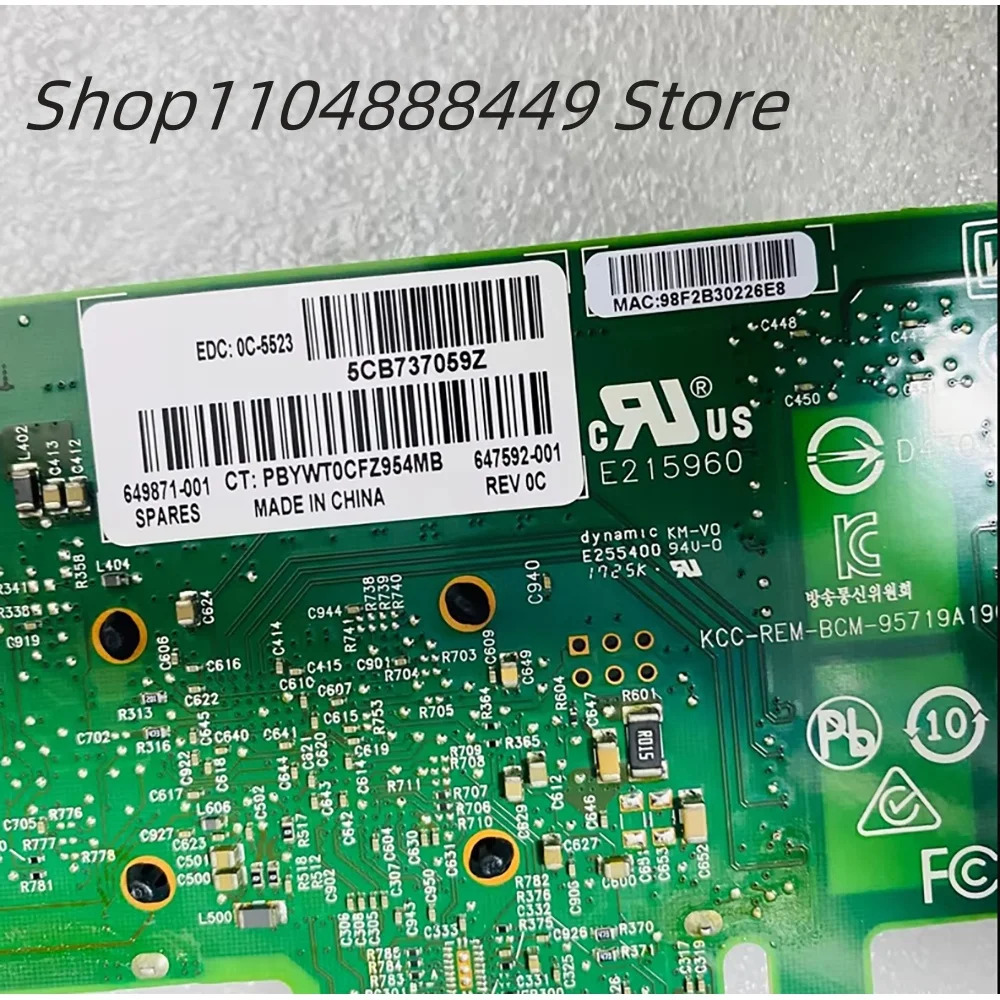hp호환 331T 647594-B21 649871-001 647592-001 BCM5719 네트워크 카드용