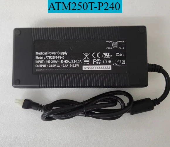 모니터 250T-P240 전원공급장치 24V 10.4A 어댑터 6핀 플매트 카펫 러그 기능적으로 손상되지 않음 리퍼 완료