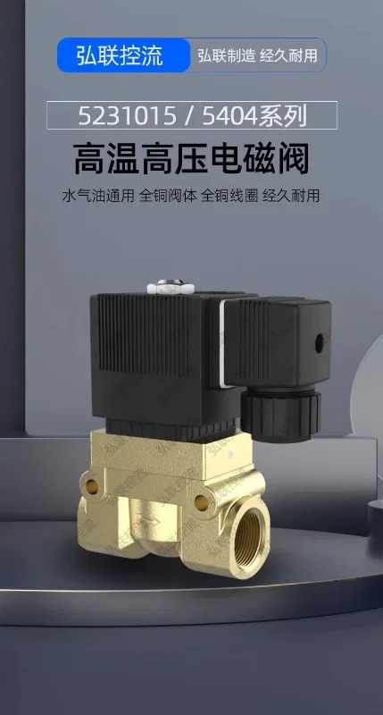 고압 솔레노이드 밸브 5231015 워터 에어 2 3 4 6 분 1 인치 220v24 5404-04