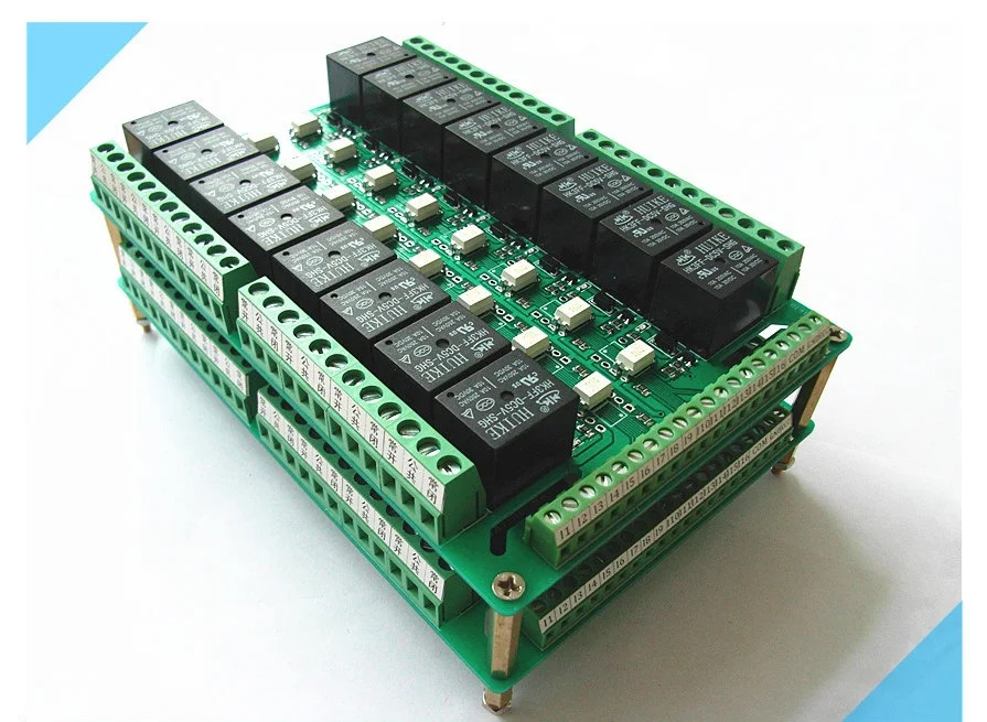 릴레이 모듈 제어 보드 PLC 드라이버 증폭기 32 개 3.3V 5V 9V 12V 24V