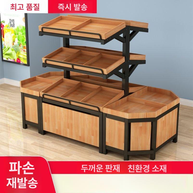 디저트 진열대 단층 카페 베이커리 미닫이 진열장 호두색 원목쇼케이스 빵쇼케이스 - 상세 이미지 4