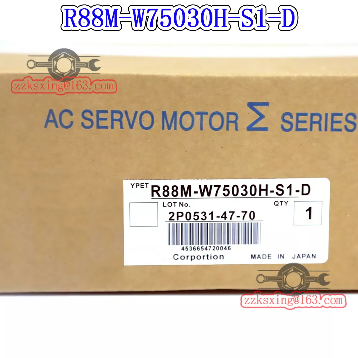 오리지널 AC 서보모터 R88M-W75030H-S1-D