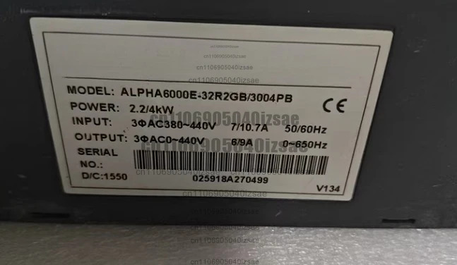 주파수 변환기 ALPHA6000E-32R2GB/3004PB 2.2/4kw 완전 작동 리퍼 완료