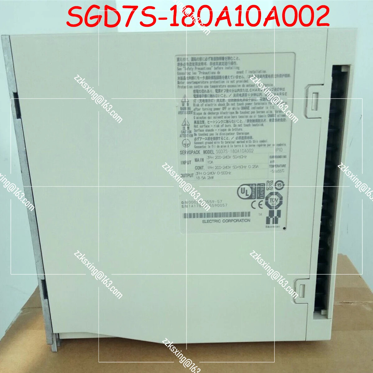 SGD7S-180A10A002 오리지널 서보 드라이버 신