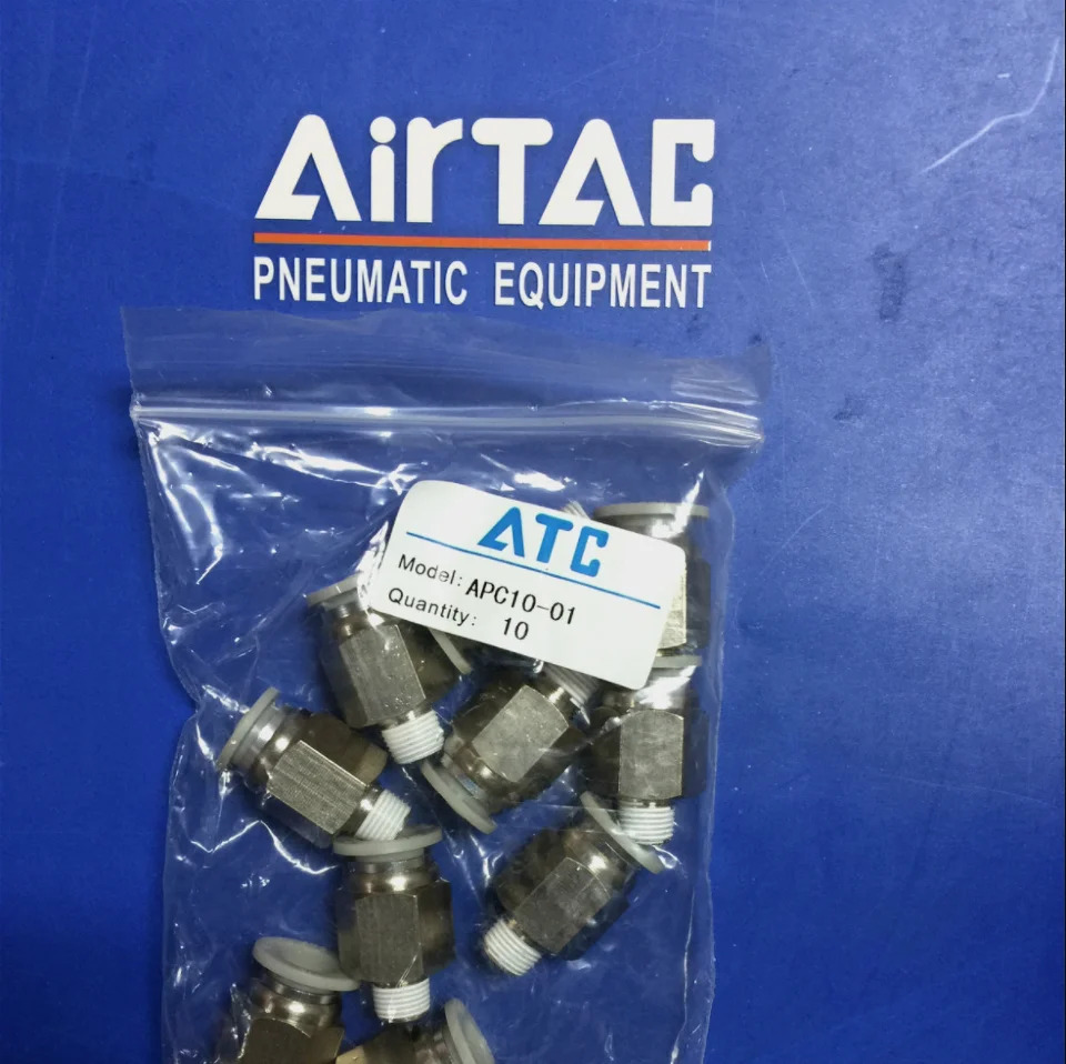 AirTAC 에어 파이프 퀵 커넥터 APC10-01개