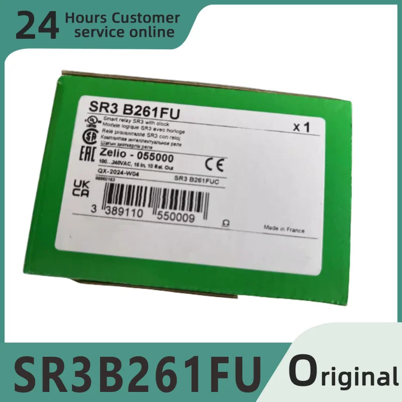 오리지널 SR3B261FU SR2OSB01 Zelio Logic 시리즈 릴레이 출력 16 입력