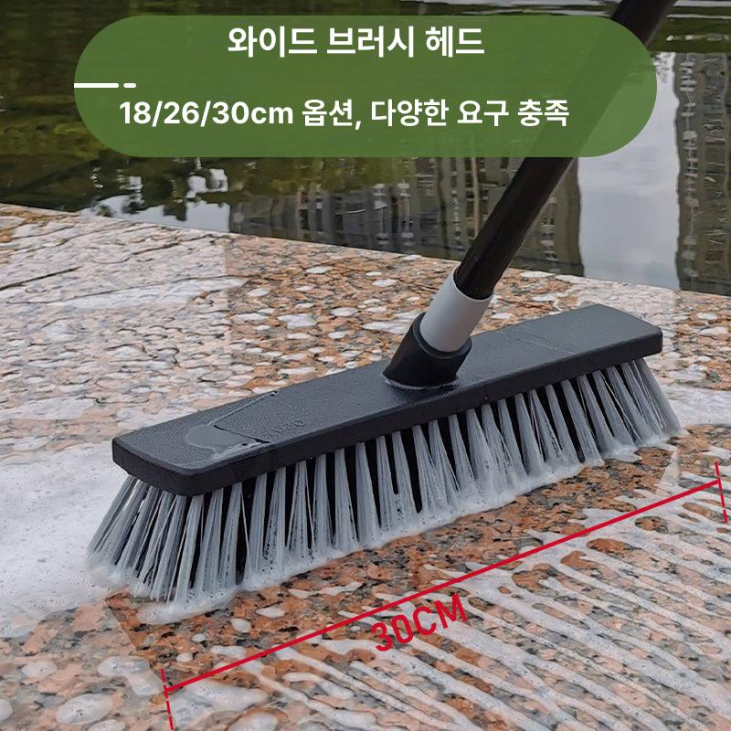 산업용 청소솔 철제 밀대 바닥 녹 제거 강화 청소 도구 학교 시설 관리 브러시 세트 - 상세 이미지 3
