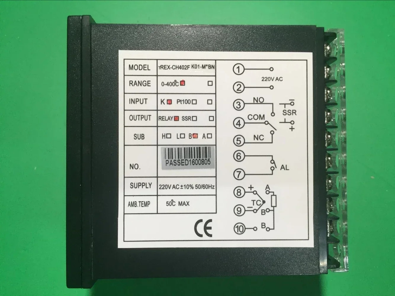 고정밀 온도 컨트롤러 TREX-CH402FK01-M 지능형 미터 TREX-CH402FK01-V x BN
