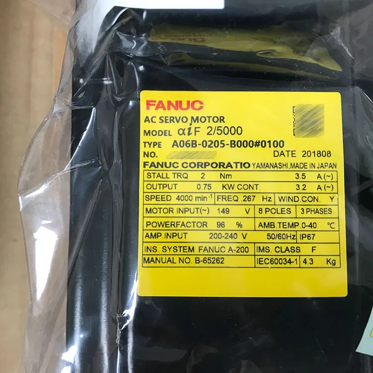 CNC 기계A06B-0205-B000 Fanuc 서보모터 리퍼 완료 A06B 0205 B000