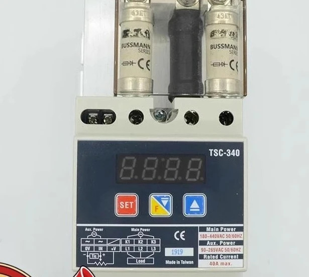 팬이 없는 대만 오리지널 TSC-340 3상 전력 조절기 TSC-340E