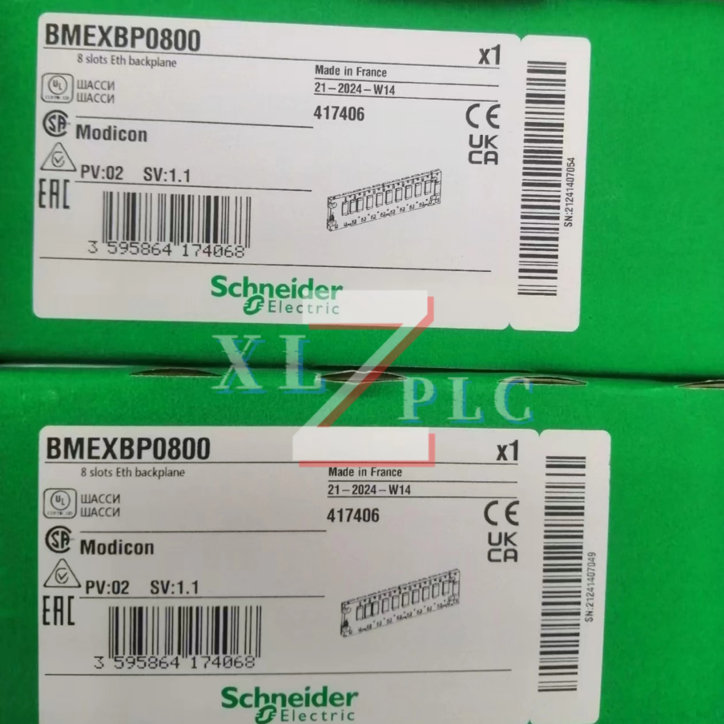 BMEXBP0800 BMXXBP1200 내 새 백플레모듈