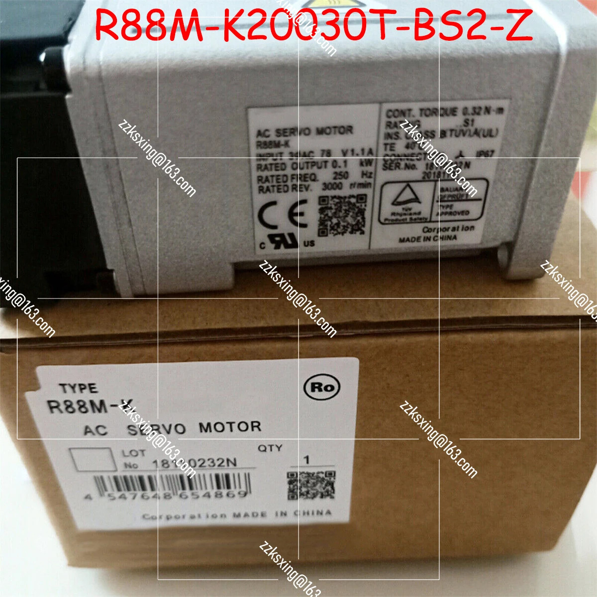 오리지널 AC 서보모터 신 R88M-K20030T-BS2