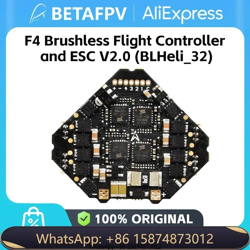 BETAFPV F4 브러시리스 비행 컨트롤러 ESC V2.0 BLHeli32