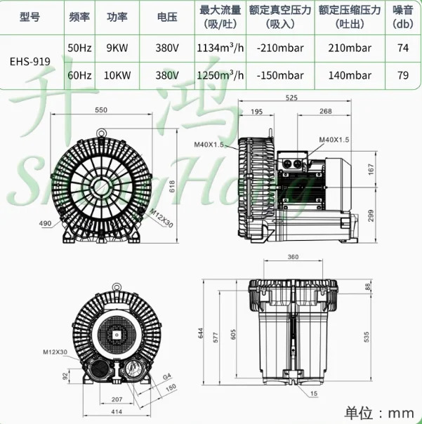 Sheng Hong 블로워냉각팬 EHS-729 EHS-829 EHS-919 EHS-929 EHS-930 EHS-939 EHS-659 EHS-669 EHS-839 EHS-849 E