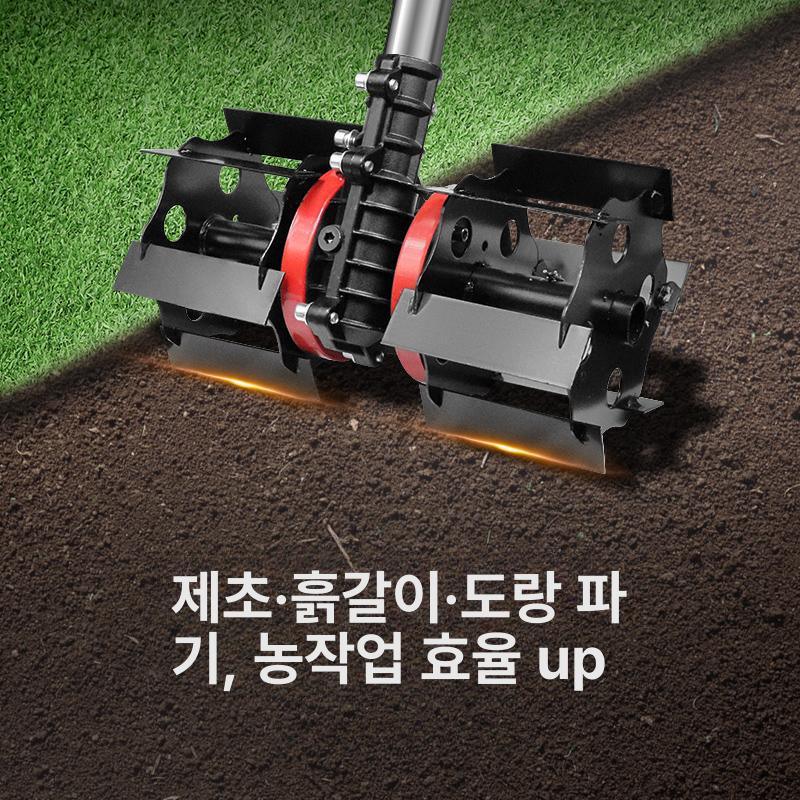 농업용 제초기 전동예초기 다용도 기계 전기 정원용 농기구 엔진 제초작업 도랑 - 상세 이미지 2