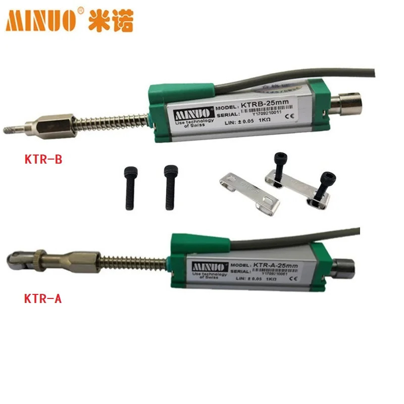 MINUO KTR-B-125MM 자동 리셋 전금변위센서 골무 전금자
