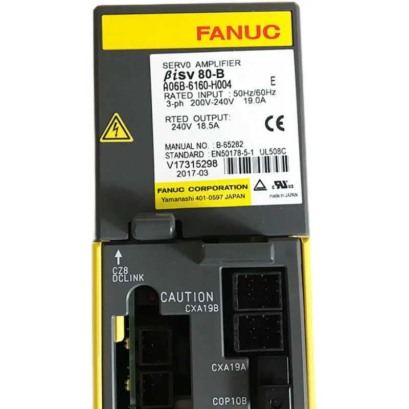 A06B-6160-H003 CNC 컨트롤러Fanuc 서보 증폭기는 Ok A06B 6160 H003을 리퍼했습니다.