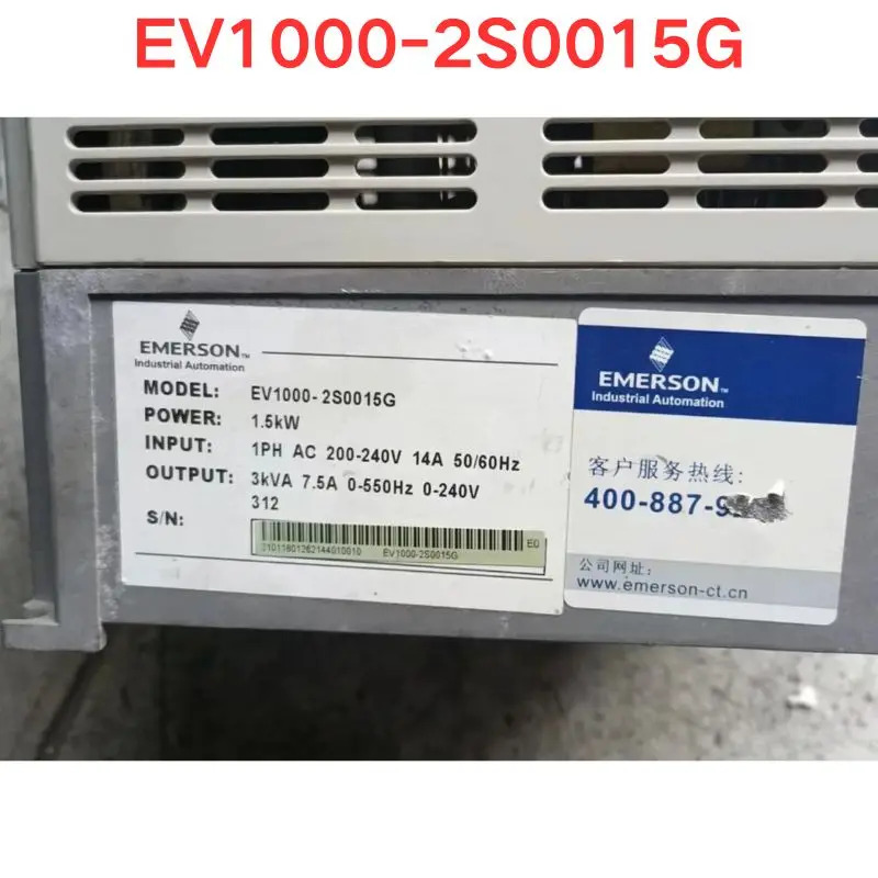 리퍼 에머슨 EV1000-2S0015G 주파수 변환기 1.5KW 기능 OK