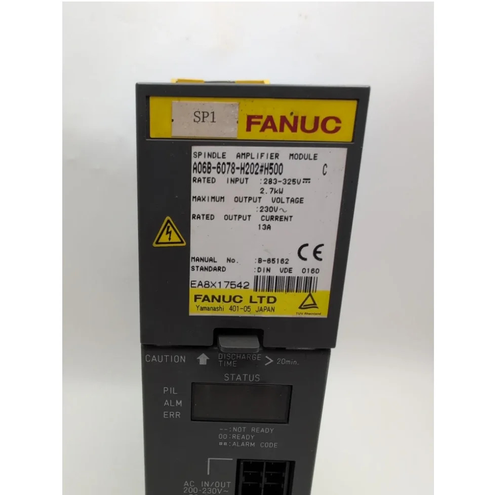 A06B-6078-H202 CNC 컨트롤러H500 Fanuc 서보 증폭기는 Ok A06B 6078 H202를 리퍼했습니다.