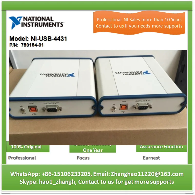 NI USB-4431 780164 -01 198755 A-01L 5채널 동적 신호 수집 모듈