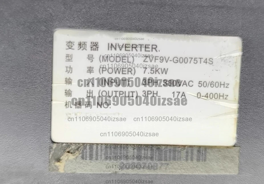 7.5KW 주파수 변환기 ZVF9V-G0075T4S 리퍼 완료