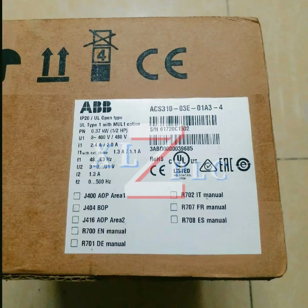 주파수 변환기 ACS310-03E-01A3-4 ACS310-03E-02A1-4 신규