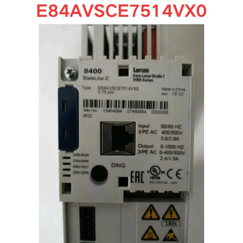 리퍼 E84SCE7514VX0 주파수 변환기 0.75KW 기능 OK