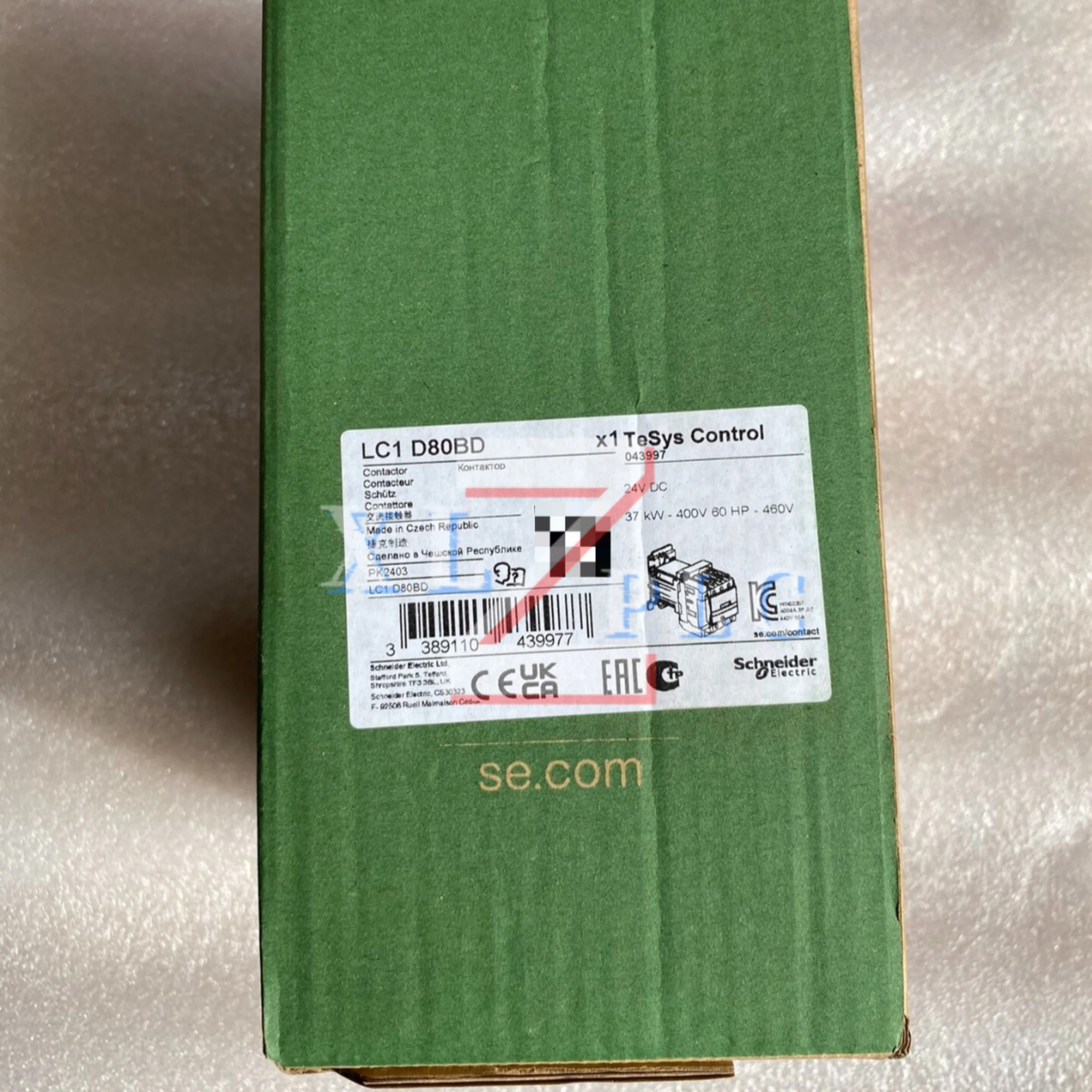 DC 접촉기 AC LC1D80BD