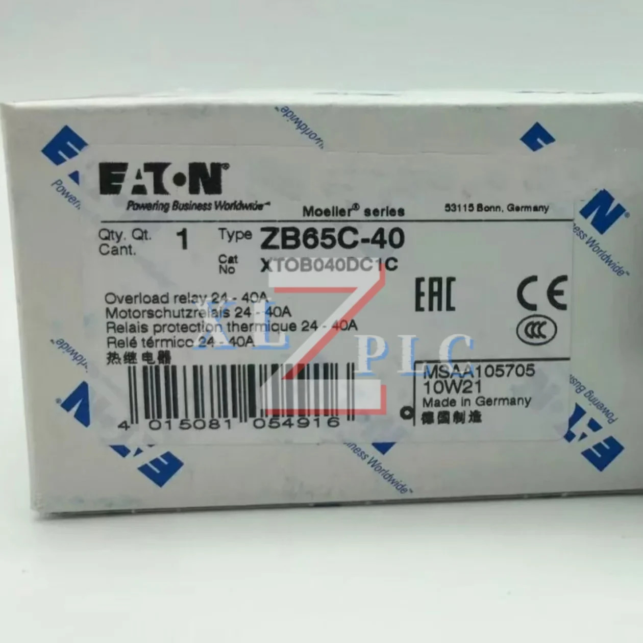 원본 ZB150C-70 ZB65C-40 열 과부하 릴레이