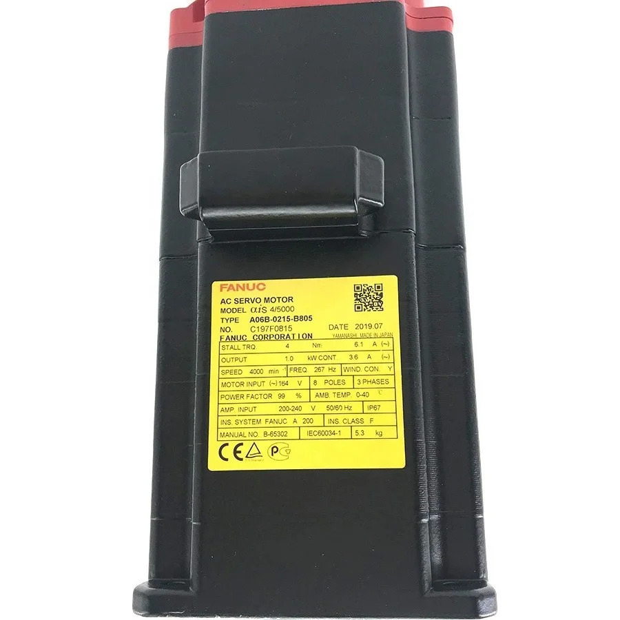 A06B-0215-B805 CNC 기계Fanuc AC 서보모터 리퍼 Ok A06B 0215 B805