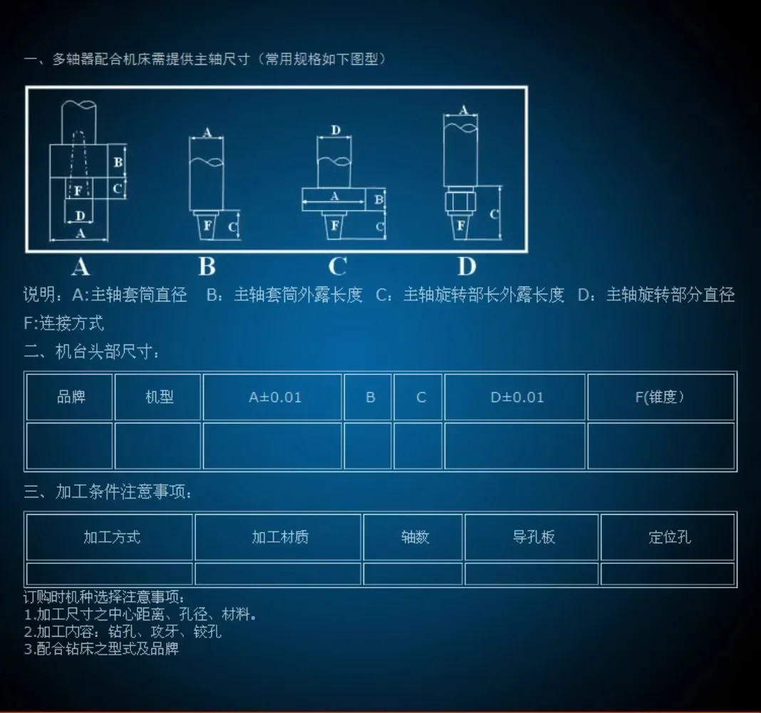 ST 조정 가능다축 다축 드릴링 기계 다헤드 드릴
