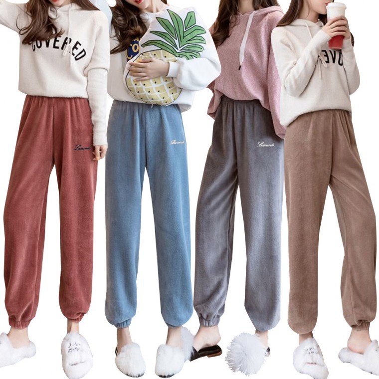 도모아 [도매라인]겨울땡처리 구름바지 수면바지 융털바지 극세사바지 수면잠옷 파자마 트레이닝복 - 상품 이미지