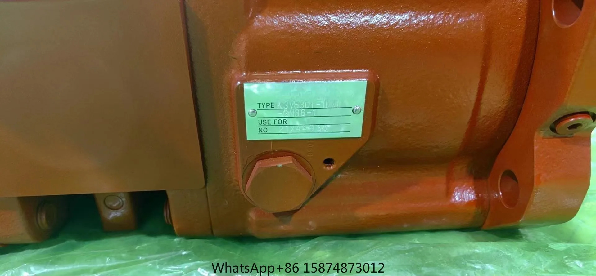K3VG63-12NR-10L3 KPM 굴삭기 유압 피스톤 펌프 오일 K3V63DT-P100R-0E01-1 K3V63DT-1D0L-GN36-1