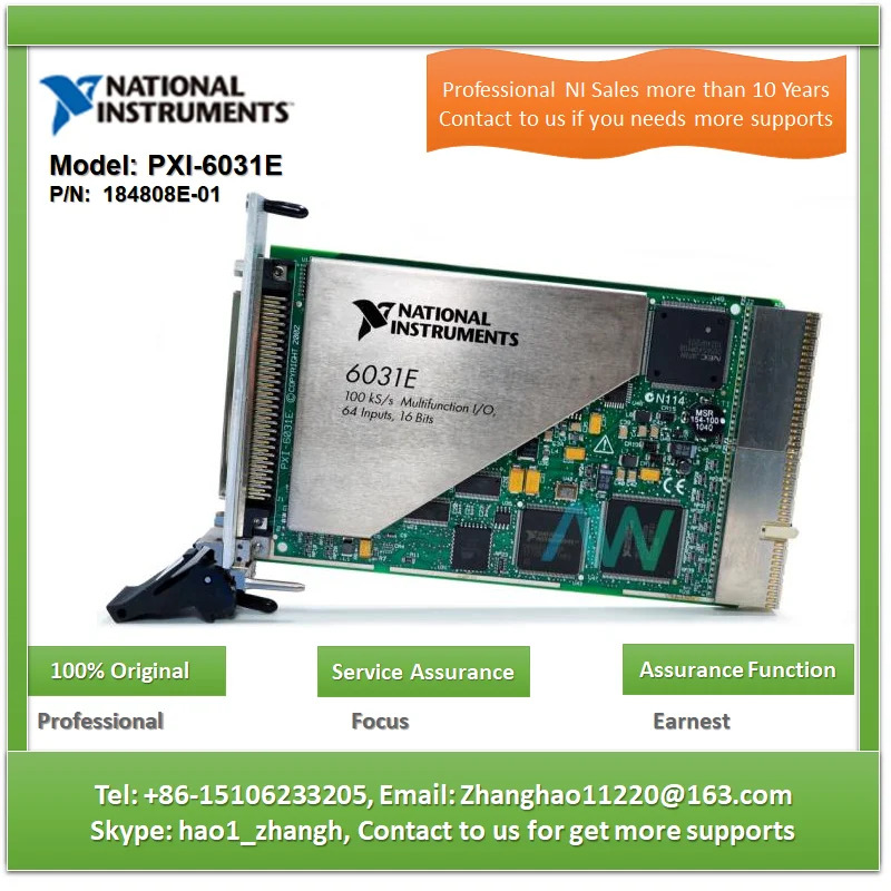 NI PXI-6031E 100kS/s 16비트 64 아날로그 입력 DAQ