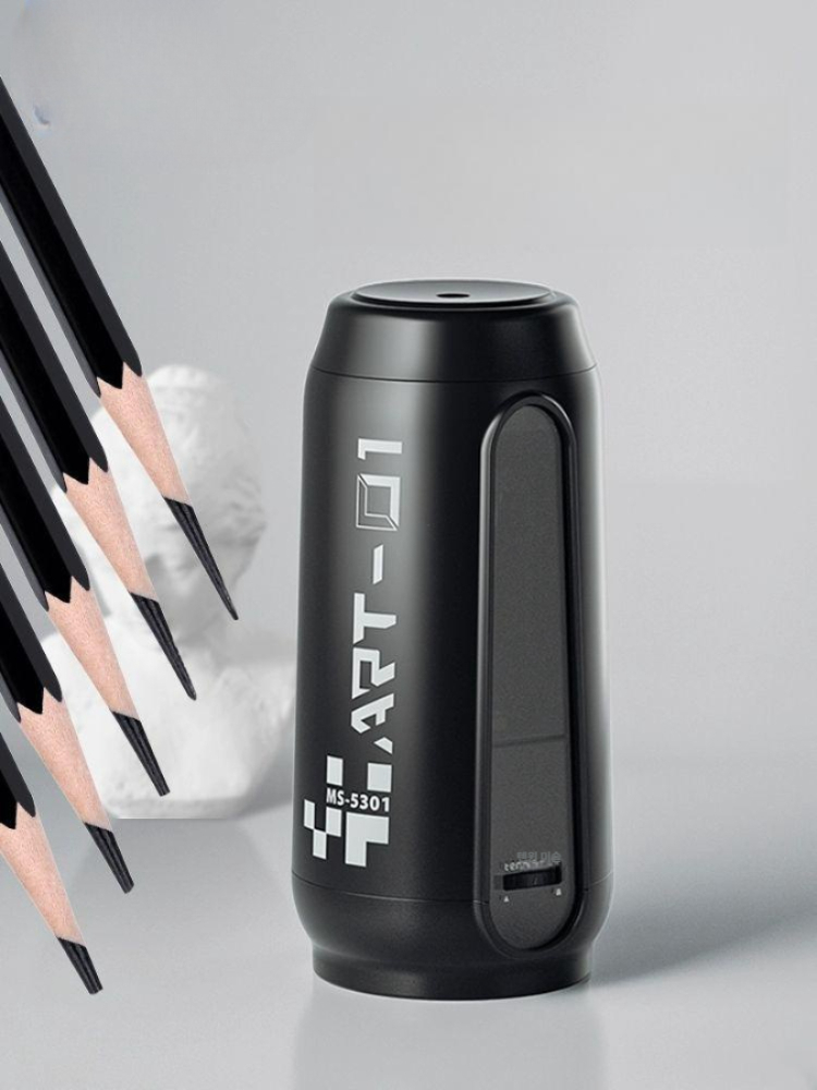 전동 학생 펜슬샤프너 드로잉 연필깍이 스케치 미술용연필깎이 전문가용 전용 전기 - 상품 이미지