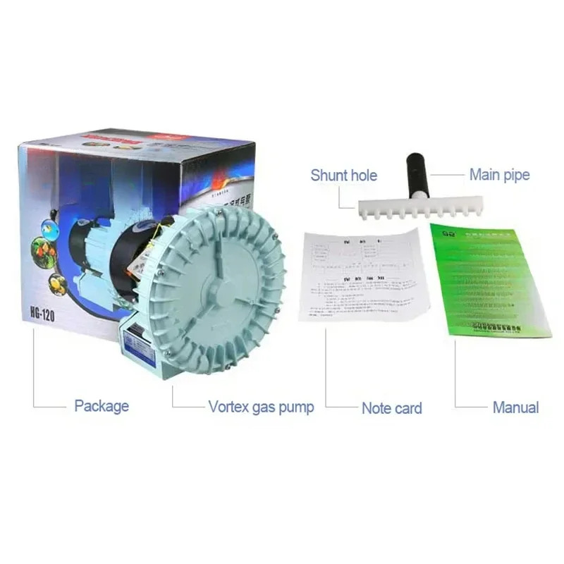 SUNSUN HG-090 HG-120 HG-180 HG-200 HG-250 HG-370 고압 와류 에어 펌프 뿌리 송풍기