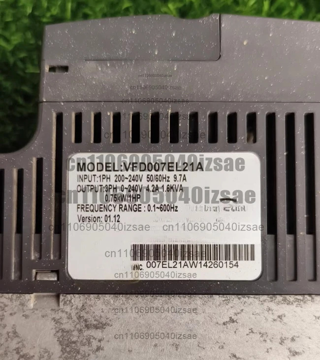 주파수 변환기 VFD007EL21A 0.75KW 220V 리퍼 완료 OK