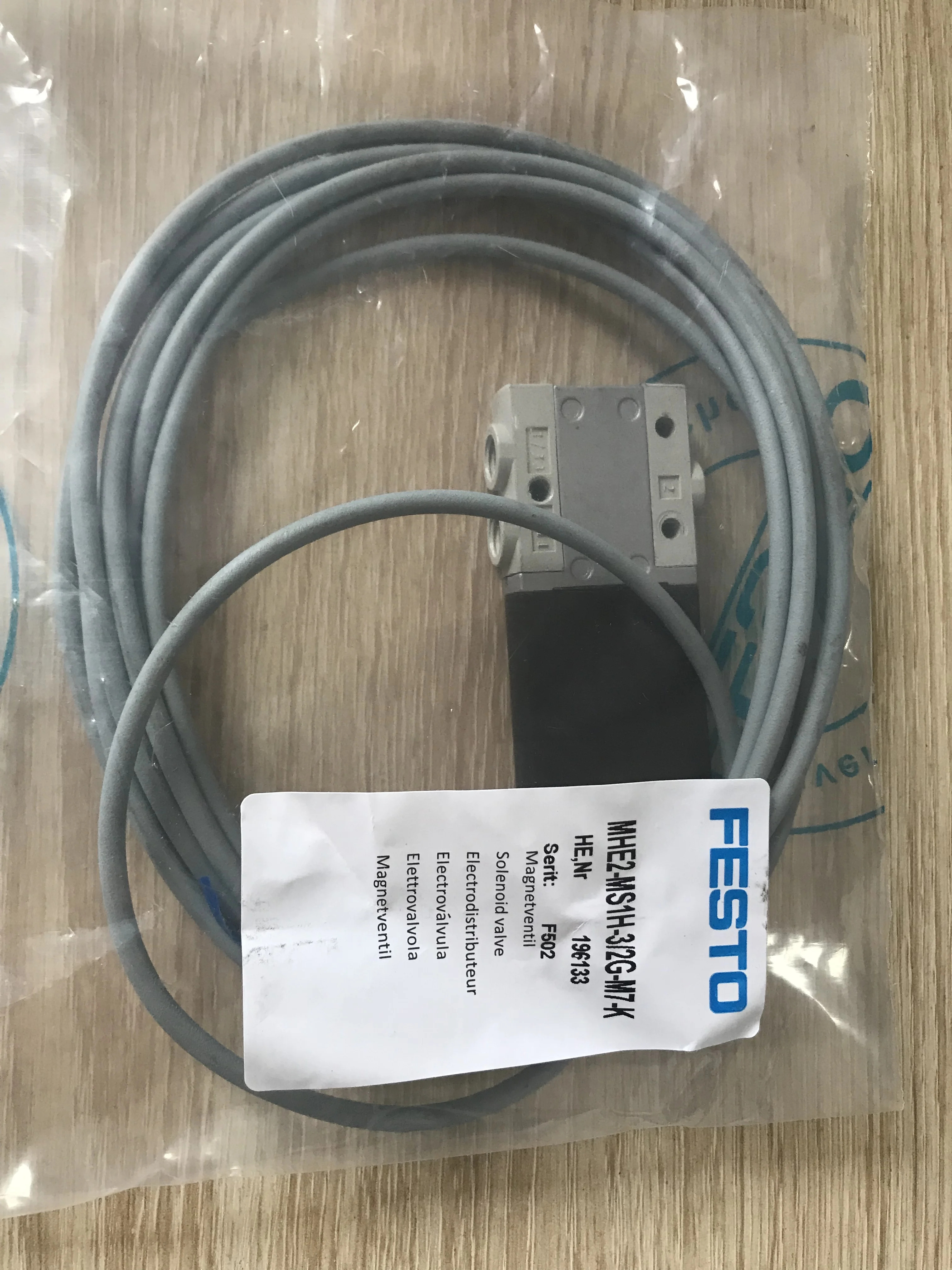 FESTO 솔레노이드 밸브 MHE2-MS1H-3/2G-M7-K 신