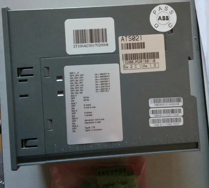 ABB 듀얼 전원 자동 전환 컨트롤러 ATS021 납품 10100413